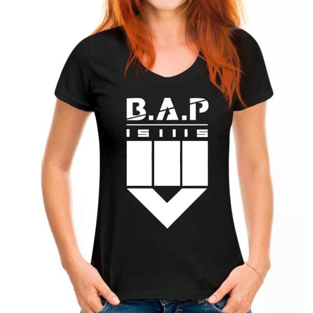 Bap B.A.P 151115 Come Back Album Same Printing O Neck Short Sleeve Loose T Shirt For Summer Kpop Fashion T-Shirt