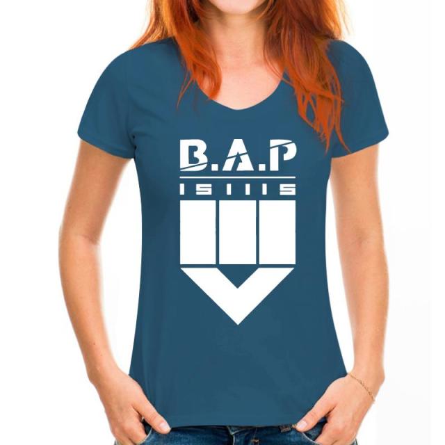 Bap B.A.P 151115 Come Back Album Same Printing O Neck Short Sleeve Loose T Shirt For Summer Kpop Fashion T-Shirt