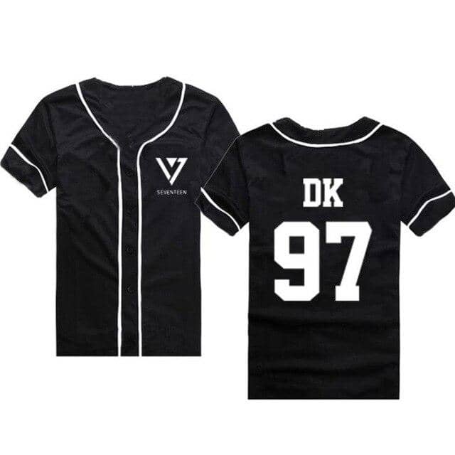 Kpop Newest Black White Cardigan Harajuku T Shirt Seventeen 17 Baseball Button Up Tee Shirt Casual Summer Hip Hop Style Tshirt Streetwear that you'll fall in love with. At an affordable price at KPOPSHOP, We sell a variety of Black White Cardigan Harajuku T Shirt Seventeen 17 Baseball Button Up Tee Shirt Casual Summer Hip Hop Style Tshirt Streetwear with Free Shipping.