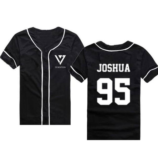 Kpop Newest Black White Cardigan Harajuku T Shirt Seventeen 17 Baseball Button Up Tee Shirt Casual Summer Hip Hop Style Tshirt Streetwear that you'll fall in love with. At an affordable price at KPOPSHOP, We sell a variety of Black White Cardigan Harajuku T Shirt Seventeen 17 Baseball Button Up Tee Shirt Casual Summer Hip Hop Style Tshirt Streetwear with Free Shipping.