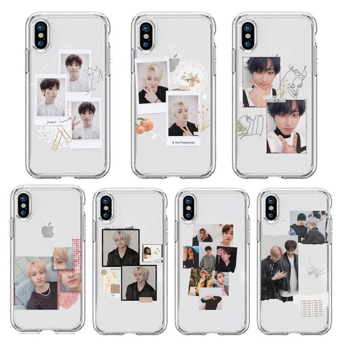 Stray kids kpop Phone Case Transparent soft For iphone 5 5s 5c se 6 6s 7 8 11 12 plus mini x xs xr pro max tpu cover