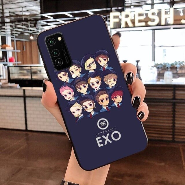 KPOP EXO Returns Black White Flag Soft Phone Cover for Samsung S20 plus Ultra S6 S7 edge S8 S9 plus S10 5G lite 2021