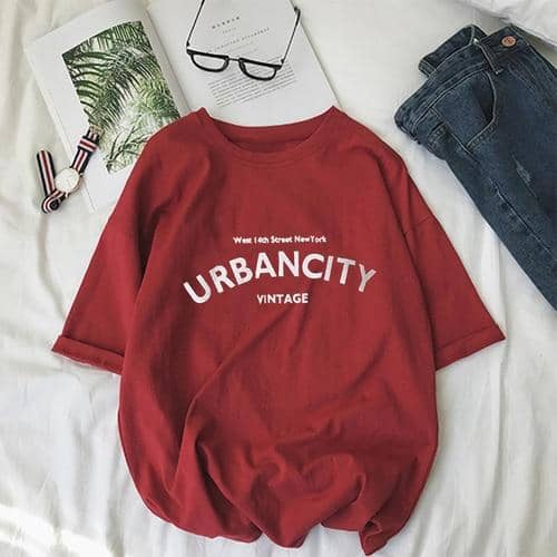 Kpopshop Originals - T-shirts Rainbow Striped Soft Loose Embroidery T-shirt  (16) - Kpopshop