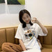 Kpopshop Originals - T-shirts Rainbow Striped Soft Loose Embroidery T-shirt  (16) - Kpopshop