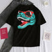 Kpopshop Originals - T-shirts Rainbow Striped Soft Loose Embroidery T-shirt  (16) - Kpopshop