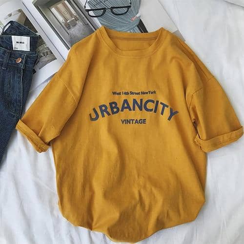 Kpopshop Originals - T-shirts Rainbow Striped Soft Loose Embroidery T-shirt  (16) - Kpopshop