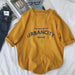 Kpopshop Originals - T-shirts Rainbow Striped Soft Loose Embroidery T-shirt  (16) - Kpopshop