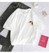 Kpopshop Originals - T-shirts Rainbow Striped Soft Loose Embroidery T-shirt  (16) - Kpopshop