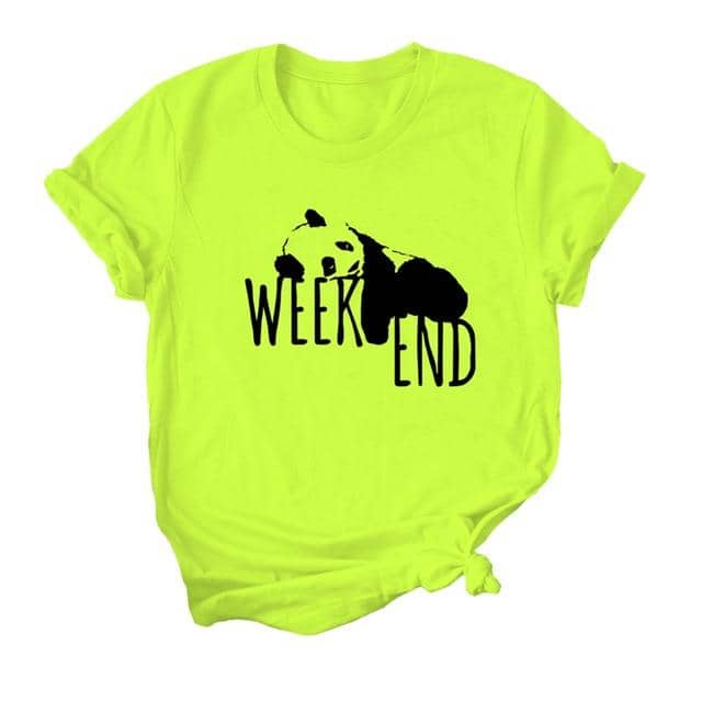 Women T-Shirt Letter O-Neck Loose Tops Women Plus Size Femme - Kpopshop