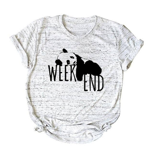 Women T-Shirt Letter O-Neck Loose Tops Women Plus Size Femme - Kpopshop