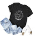 Women T-Shirt Letter O-Neck Loose Tops Women Plus Size Femme - Kpopshop