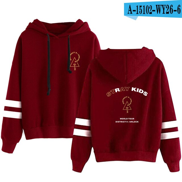 Cool World Tour Stray Kids/ Men /Women Hooded Pullover Long Sleeve Hoody Stray Kids Hoodies Sweatshirts Plus Size