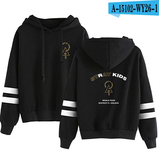 Cool World Tour Stray Kids/ Men /Women Hooded Pullover Long Sleeve Hoody Stray Kids Hoodies Sweatshirts Plus Size