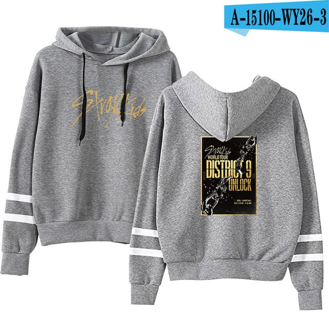 Cool World Tour Stray Kids/ Men /Women Hooded Pullover Long Sleeve Hoody Stray Kids Hoodies Sweatshirts Plus Size