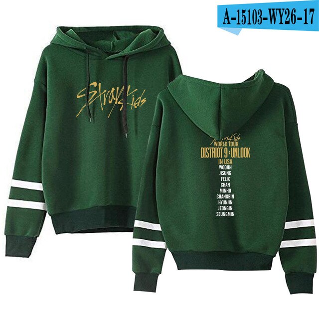 Cool World Tour Stray Kids/ Men /Women Hooded Pullover Long Sleeve Hoody Stray Kids Hoodies Sweatshirts Plus Size
