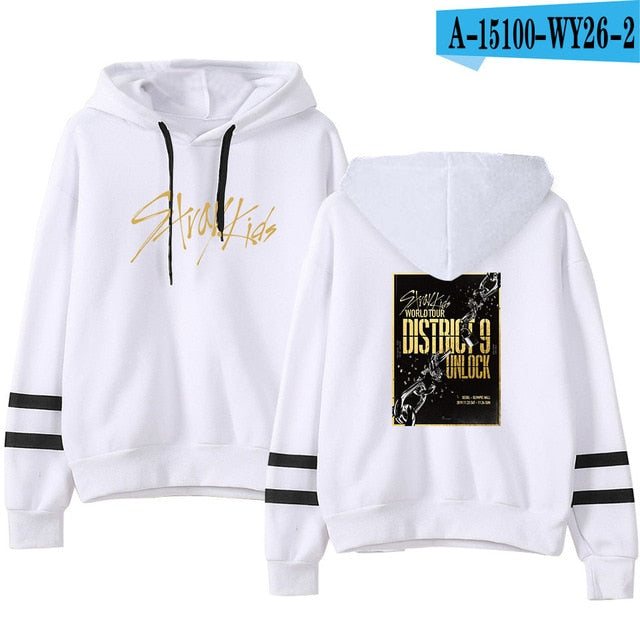 Cool World Tour Stray Kids/ Men /Women Hooded Pullover Long Sleeve Hoody Stray Kids Hoodies Sweatshirts Plus Size