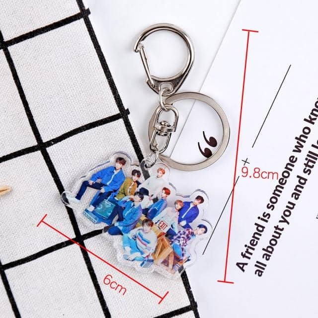 Creative kpop stray kids album photo key chain TWICE TXT REDVELVET Seventeen GOT7 ITZY stray kids kpop stationery set - Kpopshop