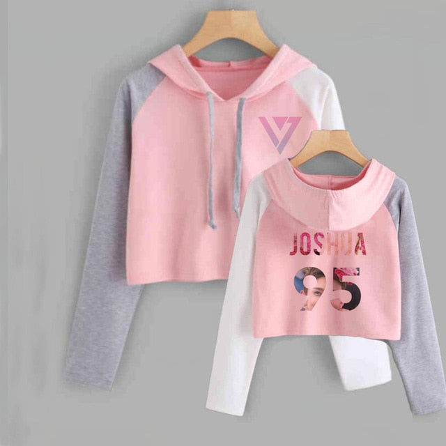 Seventeen Tops Women Kpop Seventeen Album Scoups Jeonghan Joshua Hoshi Wonwoo Woozi Dk The8 Sweatshirt