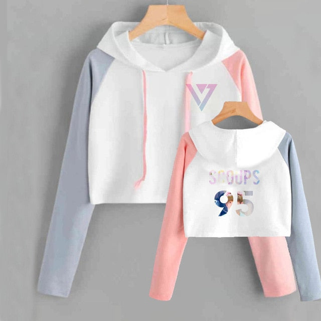 Seventeen Tops Women Kpop Seventeen Album Scoups Jeonghan Joshua Hoshi Wonwoo Woozi Dk The8 Sweatshirt