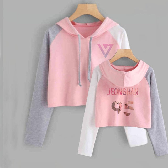Seventeen Tops Women Kpop Seventeen Album Scoups Jeonghan Joshua Hoshi Wonwoo Woozi Dk The8 Sweatshirt