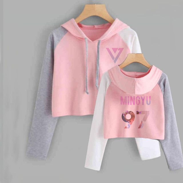 Seventeen Tops Women Kpop Seventeen Album Scoups Jeonghan Joshua Hoshi Wonwoo Woozi Dk The8 Sweatshirt