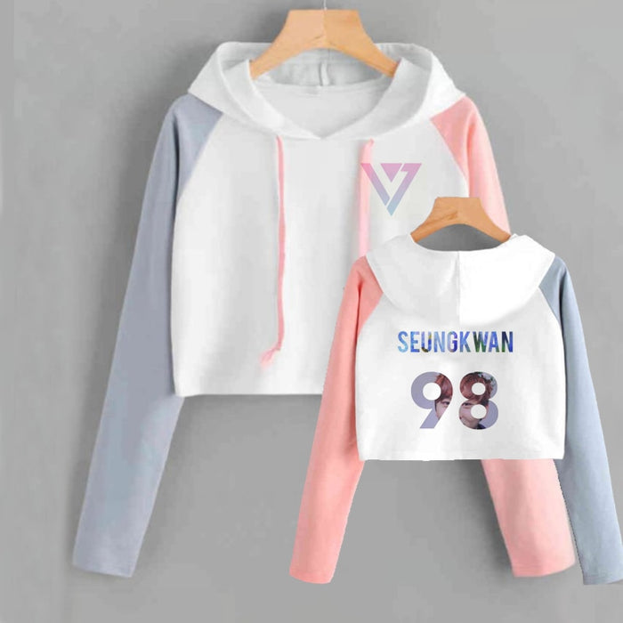 Seventeen Tops Women Kpop Seventeen Album Scoups Jeonghan Joshua Hoshi Wonwoo Woozi Dk The8 Sweatshirt