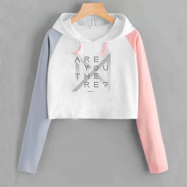 Crop Sweatshirt Monsta X World Tour Fan Made Concert Hoodie Monbebe MonstaX Monbebe K-Pop Fandom Hoodies Sweatshirts