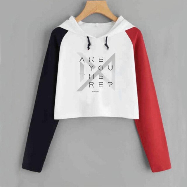 Crop Sweatshirt Monsta X World Tour Fan Made Concert Hoodie Monbebe MonstaX Monbebe K-Pop Fandom Hoodies Sweatshirts