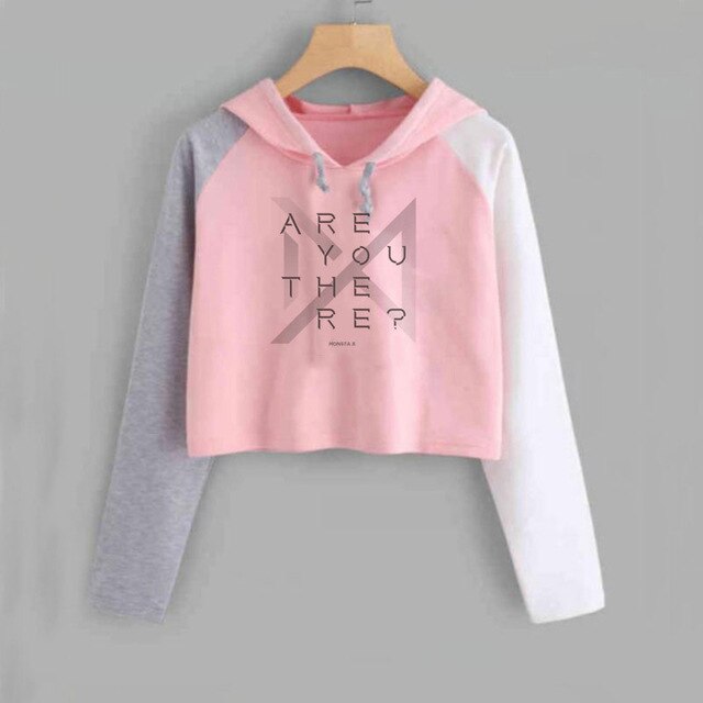 Crop Sweatshirt Monsta X World Tour Fan Made Concert Hoodie Monbebe MonstaX Monbebe K-Pop Fandom Hoodies Sweatshirts