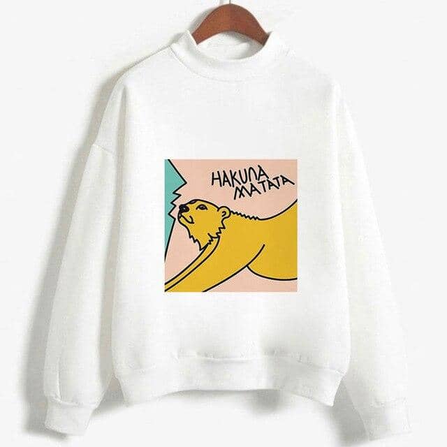Kpop Newest Cute Hakuna Matata Graphic Hoodies Sweatshirt Women Letter Print Kpop Clothes Funny Casual O-Neck Long Sleeve Shirt White Hoodie that you'll fall in love with. At an affordable price at KPOPSHOP, We sell a variety of Cute Hakuna Matata Graphic Hoodies Sweatshirt Women Letter Print Kpop Clothes Funny Casual O-Neck Long Sleeve Shirt White Hoodie with Free Shipping.