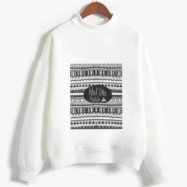 Kpop Newest Cute Hakuna Matata Graphic Hoodies Sweatshirt Women Letter Print Kpop Clothes Funny Casual O-Neck Long Sleeve Shirt White Hoodie that you'll fall in love with. At an affordable price at KPOPSHOP, We sell a variety of Cute Hakuna Matata Graphic Hoodies Sweatshirt Women Letter Print Kpop Clothes Funny Casual O-Neck Long Sleeve Shirt White Hoodie with Free Shipping.