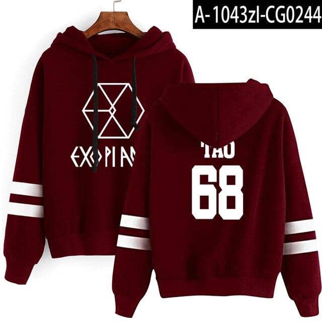 Kpop Newest EXO Hoodie Women Harajuku Casual Hoodies Sweatshirt Korean Style Loose Hoody Ladies Warm Sweatshirts Stripe Pullover Top Hip Hop that you'll fall in love with. At an affordable price at KPOPSHOP, We sell a variety of EXO Hoodie Women Harajuku Casual Hoodies Sweatshirt Korean Style Loose Hoody Ladies Warm Sweatshirts Stripe Pullover Top Hip Hop with Free Shipping.