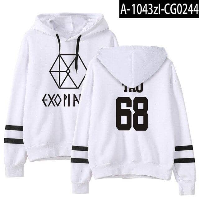 Kpop Newest EXO Hoodie Women Harajuku Casual Hoodies Sweatshirt Korean Style Loose Hoody Ladies Warm Sweatshirts Stripe Pullover Top Hip Hop that you'll fall in love with. At an affordable price at KPOPSHOP, We sell a variety of EXO Hoodie Women Harajuku Casual Hoodies Sweatshirt Korean Style Loose Hoody Ladies Warm Sweatshirts Stripe Pullover Top Hip Hop with Free Shipping.