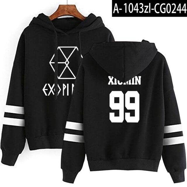 Kpop Newest EXO Hoodie Women Harajuku Casual Hoodies Sweatshirt Korean Style Loose Hoody Ladies Warm Sweatshirts Stripe Pullover Top Hip Hop that you'll fall in love with. At an affordable price at KPOPSHOP, We sell a variety of EXO Hoodie Women Harajuku Casual Hoodies Sweatshirt Korean Style Loose Hoody Ladies Warm Sweatshirts Stripe Pullover Top Hip Hop with Free Shipping.