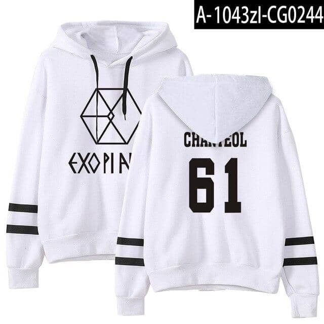 Kpop Newest EXO Hoodie Women Harajuku Casual Hoodies Sweatshirt Korean Style Loose Hoody Ladies Warm Sweatshirts Stripe Pullover Top Hip Hop that you'll fall in love with. At an affordable price at KPOPSHOP, We sell a variety of EXO Hoodie Women Harajuku Casual Hoodies Sweatshirt Korean Style Loose Hoody Ladies Warm Sweatshirts Stripe Pullover Top Hip Hop with Free Shipping.