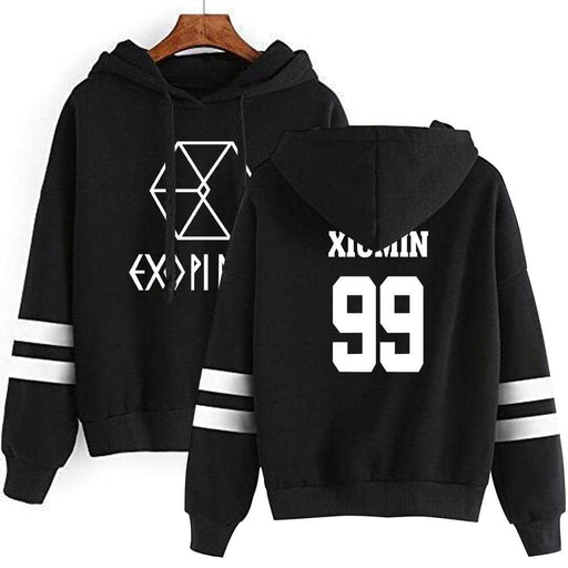 Kpop Newest EXO Hoodie Women Harajuku Casual Hoodies Sweatshirt Korean Style Loose Hoody Ladies Warm Sweatshirts Stripe Pullover Top Hip Hop that you'll fall in love with. At an affordable price at KPOPSHOP, We sell a variety of EXO Hoodie Women Harajuku Casual Hoodies Sweatshirt Korean Style Loose Hoody Ladies Warm Sweatshirts Stripe Pullover Top Hip Hop with Free Shipping.