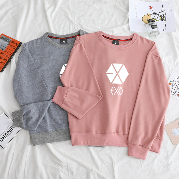 EXO Hoodies Men Women Fashion Cotton Sweatshirt High Quality