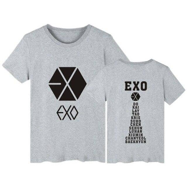 EXO KPOP Couple For Lovers Korean T-Shirt Women  k-pop  4XL