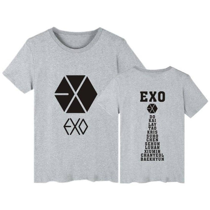 EXO KPOP Couple For Lovers Korean T-Shirt Women  k-pop  4XL