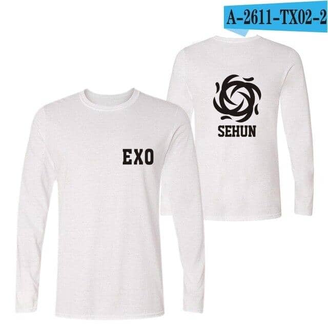 Kpop Newest EXO Kpop Logo Print T-shirts Women Fans Korea Style Tshirt Homme Unisex Long sleeve T-shirt LAY XIUMIN DO TAO SEHUN BAEK HYUN that you'll fall in love with. At an affordable price at KPOPSHOP, We sell a variety of EXO Kpop Logo Print T-shirts Women Fans Korea Style Tshirt Homme Unisex Long sleeve T-shirt LAY XIUMIN DO TAO SEHUN BAEK HYUN with Free Shipping.