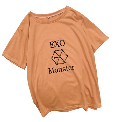 EXO Kpop T Shirt Women Cotton T-shirts Loose Casual Short Sleeve Tops Tee Shirt Femme Streetwear Camiseta Mujer Clothes