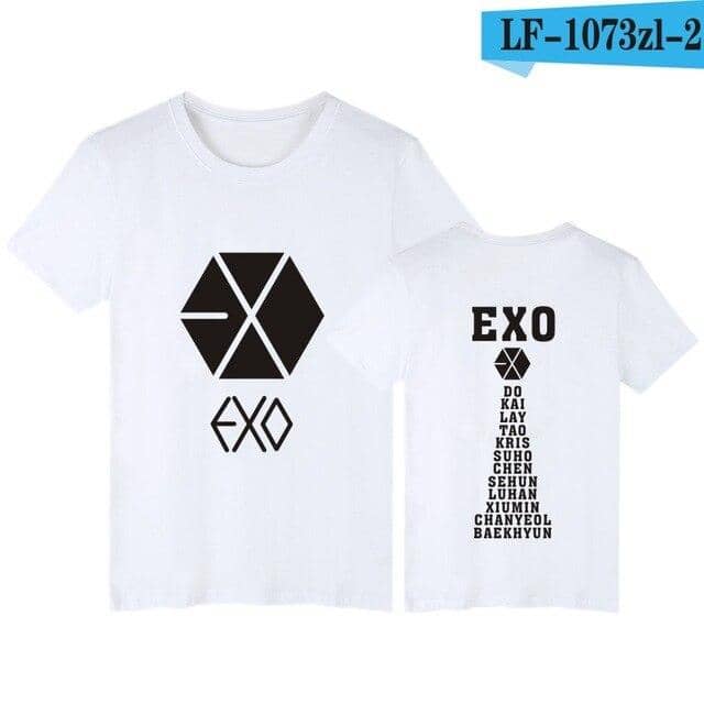 Kpop Newest EXO T-shirts Letter Print T Shirt Women Harajuku O-neck Short Sleeve tshirt women Tops Black White Tee Shirt Femme EXO that you'll fall in love with. At an affordable price at KPOPSHOP, We sell a variety of EXO T-shirts Letter Print T Shirt Women Harajuku O-neck Short Sleeve tshirt women Tops Black White Tee Shirt Femme EXO with Free Shipping.