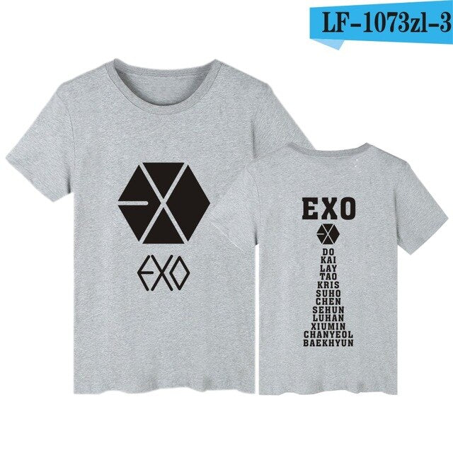 Kpop Newest EXO T-shirts Letter Print T Shirt Women Harajuku O-neck Short Sleeve tshirt women Tops Black White Tee Shirt Femme EXO that you'll fall in love with. At an affordable price at KPOPSHOP, We sell a variety of EXO T-shirts Letter Print T Shirt Women Harajuku O-neck Short Sleeve tshirt women Tops Black White Tee Shirt Femme EXO with Free Shipping.