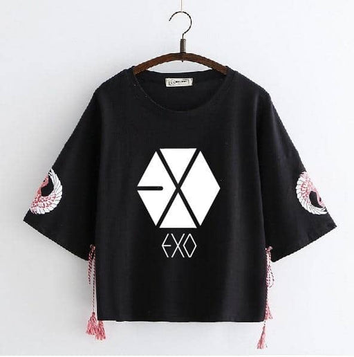 Kpop Newest EXO cotton tshirt k-pop Japanese style small fresh round neck girl T-shirt streetwear kawaii Tee shirt women loose summer tops that you'll fall in love with. At an affordable price at KPOPSHOP, We sell a variety of EXO cotton tshirt k-pop Japanese style small fresh round neck girl T-shirt streetwear kawaii Tee shirt women loose summer tops with Free Shipping.