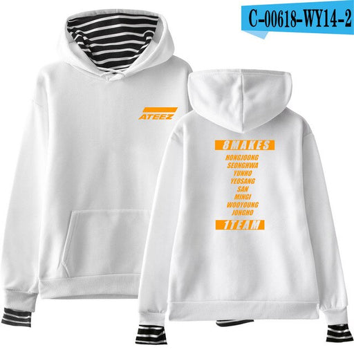 ATEEZ Fake Two Pieces Women Sweatshirt tshirts Kpops  Plus Size XXL - Kpopshop