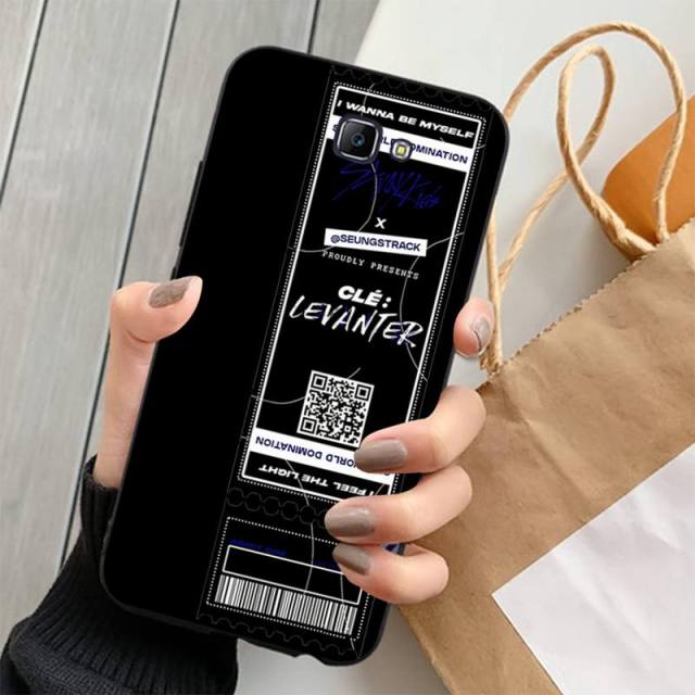 Stray Kids Air tickets Design Phone Case for Samsung J 4 5 6 7 8 prime plus 2018 2017 2016 J7 core