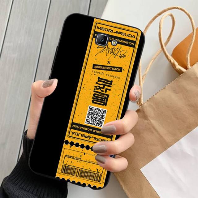 Stray Kids Air tickets Design Phone Case for Samsung J 4 5 6 7 8 prime plus 2018 2017 2016 J7 core