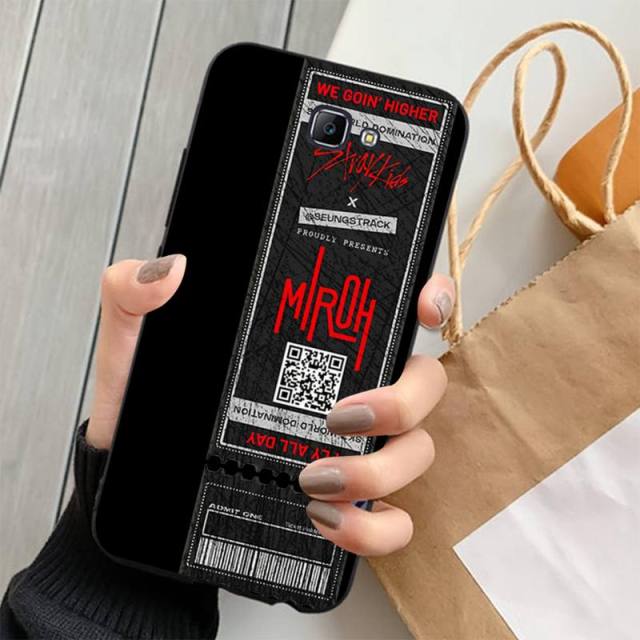Stray Kids Air tickets Design Phone Case for Samsung J 4 5 6 7 8 prime plus 2018 2017 2016 J7 core