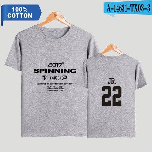 Kpop Newest TOMMY 2019 NEW Kpop GOT7 SPINNING TOP 2D Print 100% Cotton Women/Men Clothes Short Sleeve T-Shirt Hot Sale Casual T Shirt that you'll fall in love with. At an affordable price at KPOPSHOP, We sell a variety of TOMMY 2019 NEW Kpop GOT7 SPINNING TOP 2D Print 100% Cotton Women/Men Clothes Short Sleeve T-Shirt Hot Sale Casual T Shirt with Free Shipping.