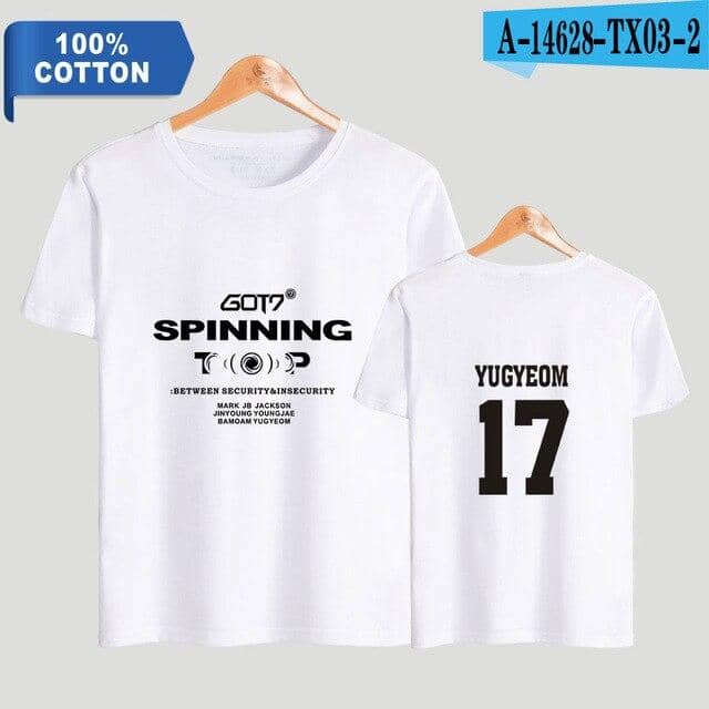 Kpop Newest TOMMY 2019 NEW Kpop GOT7 SPINNING TOP 2D Print 100% Cotton Women/Men Clothes Short Sleeve T-Shirt Hot Sale Casual T Shirt that you'll fall in love with. At an affordable price at KPOPSHOP, We sell a variety of TOMMY 2019 NEW Kpop GOT7 SPINNING TOP 2D Print 100% Cotton Women/Men Clothes Short Sleeve T-Shirt Hot Sale Casual T Shirt with Free Shipping.